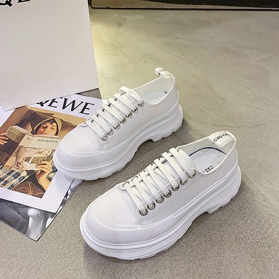 Giày canvas đế chunky sneaker QC cao cấp mẫu mới siêu hot 2021