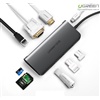 Thiết bị mở rộng USB type-C to HDMI/VGA/ Hub USB 3.0/ SD/TF/Lan Gigabit chính hãng Ugreen 40873