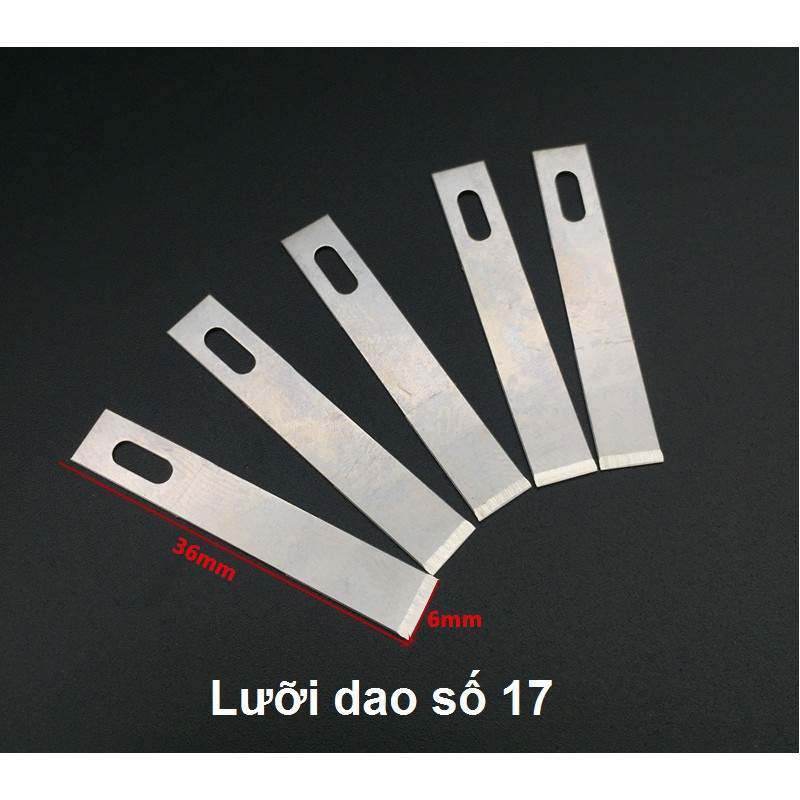 Lưỡi dao mổ số 11,23,10,15,16,17 (1 túi 10 lưỡi)