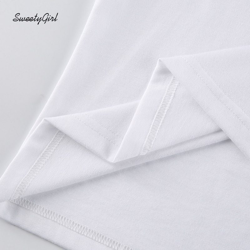 Áo Thun Tay Ngắn Cổ Tròn In Hình Xương Hoạt Hình Phong Cách Đường Phố Thời Trang Cho Nữ