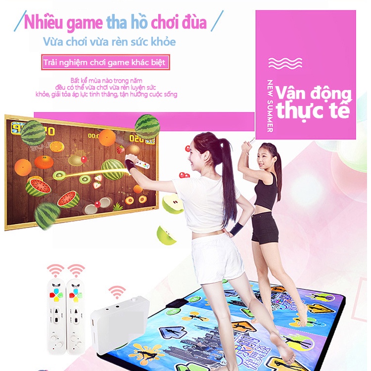 Thảm nhảy audition tại nhà tập nhảy thảm game,chơi game nhảy có dây, kết nối máy tính TV có tay cầm có dây thảm nhảy