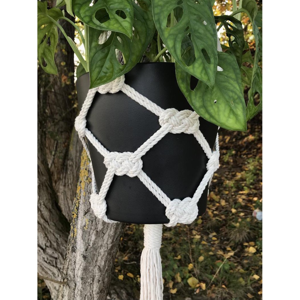 Dây treo chậu cây macrame