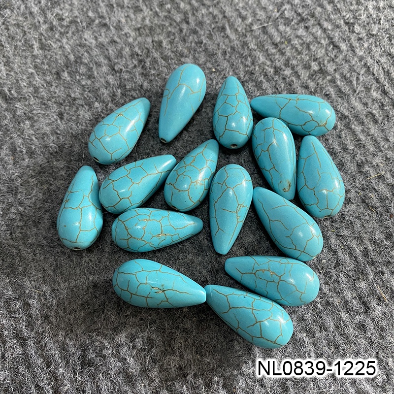 1-2 hạt giọt nước màu vân pháp lam nguyên liệu làm trâm làm trang sức cổ trang cosplay cổ phục