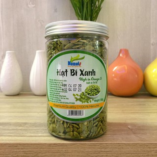 HẠT BÍ XANH ẤN ĐỘ ĐÃ TÁCH VỎ, ĂN LIỀN 500G