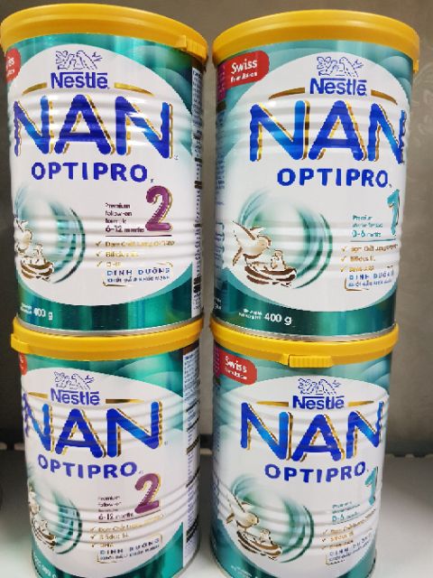 Nan Optipro 1,2 (400g)_ 1,2,3,4 (800g)