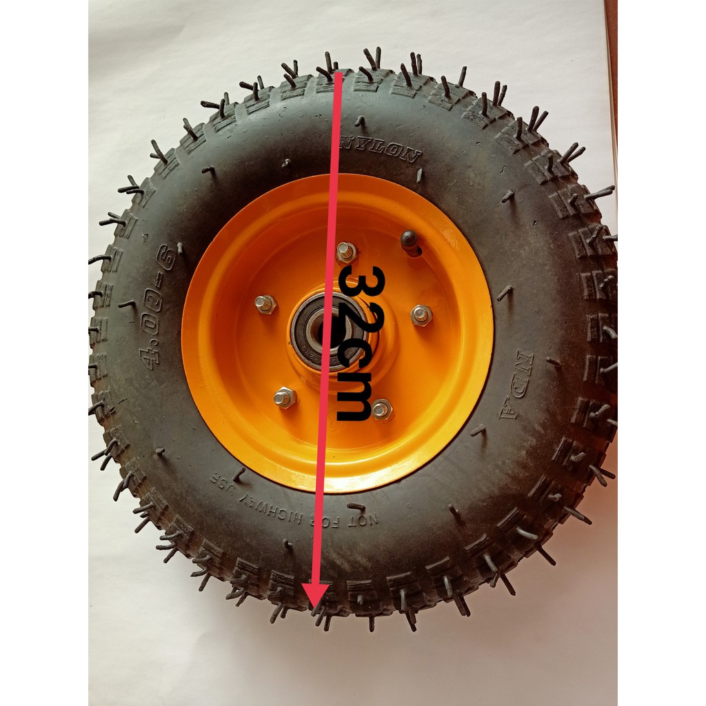 Bánh hơi siêu đẹp 32cm cho xe điện trẻ em 4.00-6
