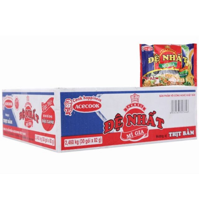 Thùng mì ăn liền Đệ Nhất Mì Gia vị thịt bằm Acecook