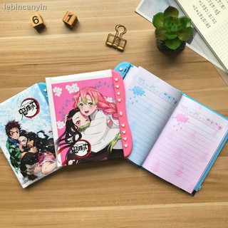 Sổ tay ghi chú hình thanh gươm diệt quỷ nhiều màu sắc