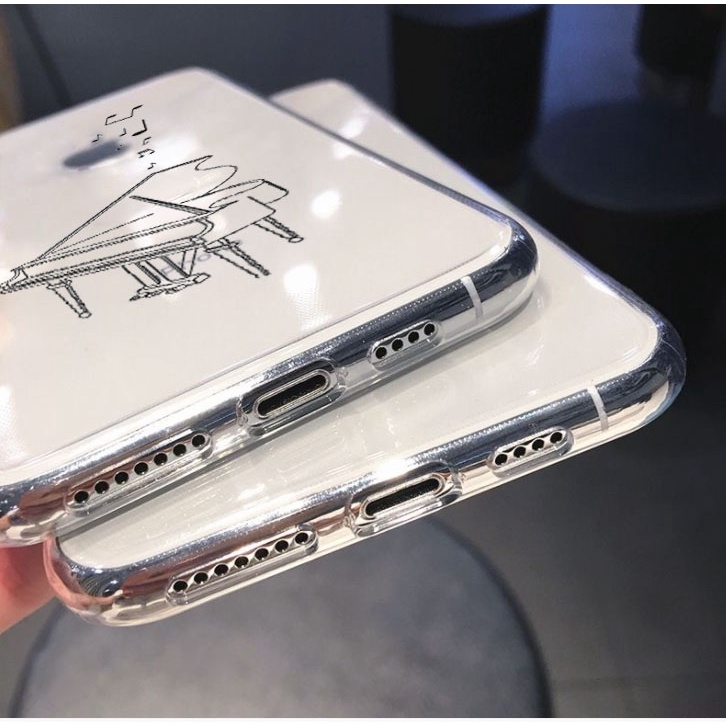 For IPhone 15 13 14 Pro Max Case Note Music Piano Cute for Grils Funny Clear Casing IP 13 12 11 Pro Max 6 6s 7 8