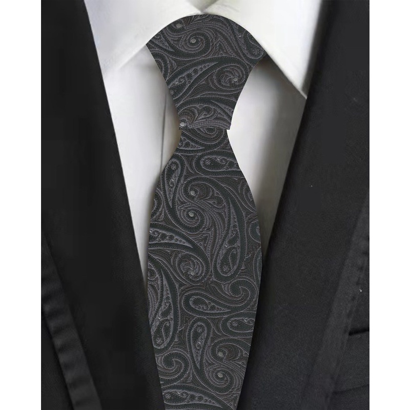 Cà vạt tiết hoa cổ điển cho nam 8cm