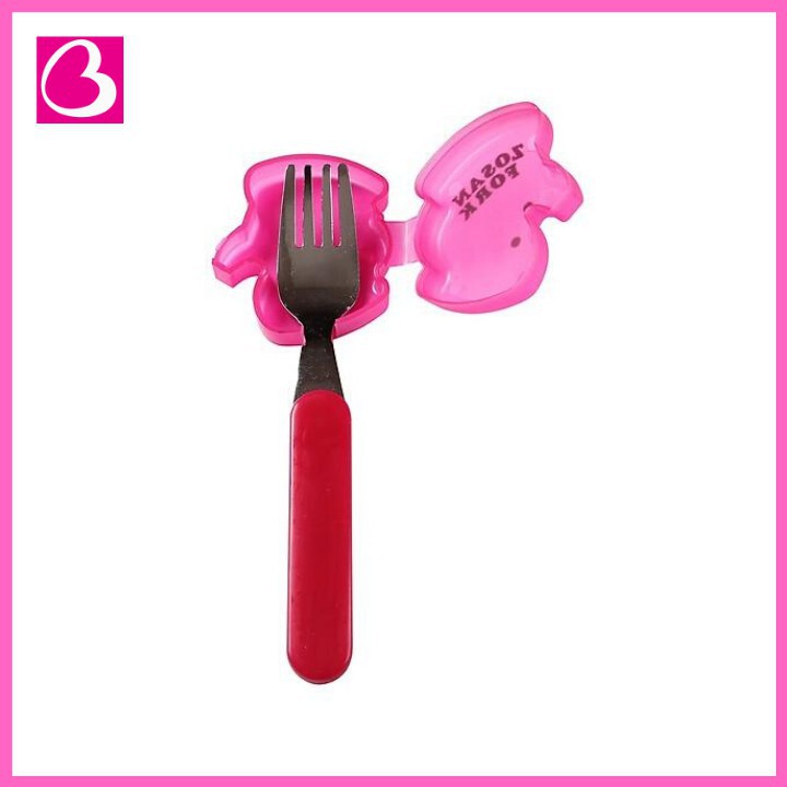 Muỗng Thìa Inox Nhật bản kèm nắp đậy hình thú cho bé