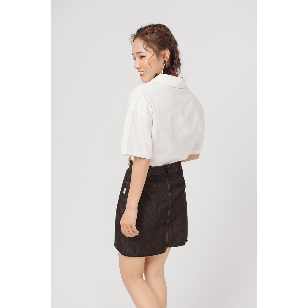 92Wear - Chân váy jean lệch gấu -Hàng nhập khẩu | BigBuy360 - bigbuy360.vn
