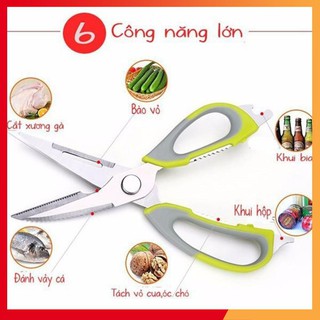 Kéo cắt đa năng nhà bếp chất thép không gỉ  (Tổng kho gia dụng giá tốt)