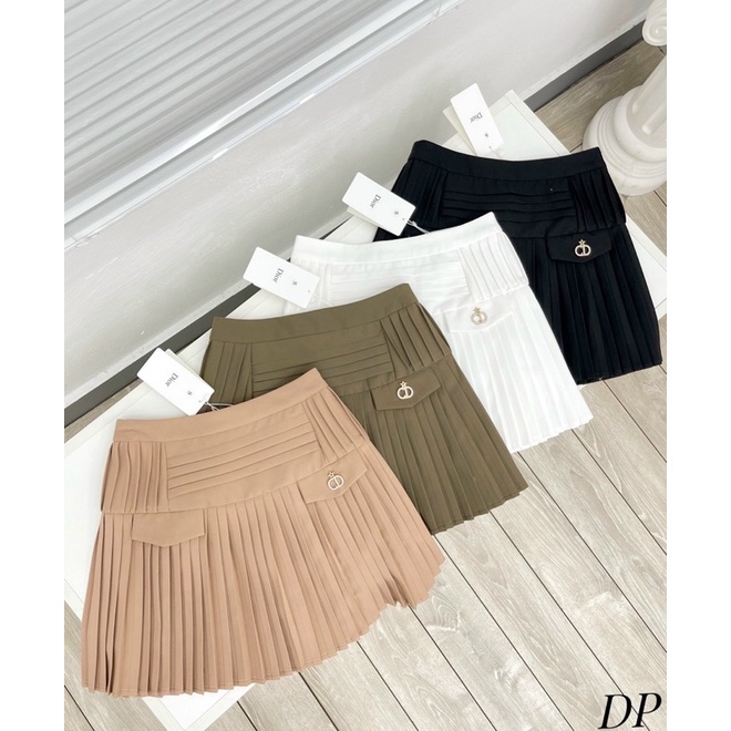 Chân váy xếp ly dior chất dày dặn hàng QCL1