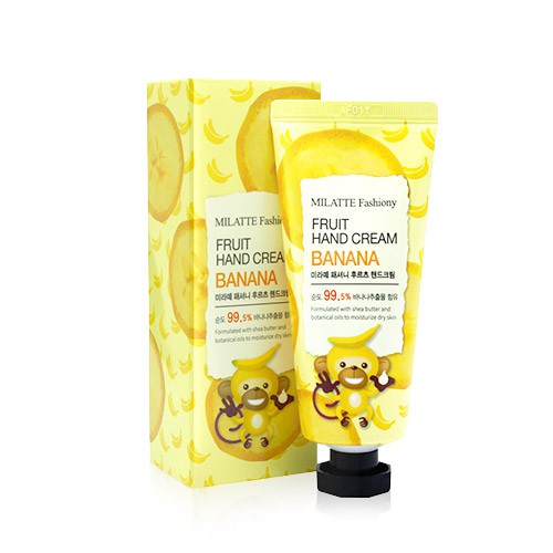 Kem dưỡng da tay tái tạo da chiết xuất chuối MILATTE FASHIONY Fruit Hand Cream Banana 60g - Hàn Quốc | BigBuy360 - bigbuy360.vn