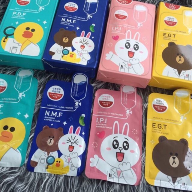 Sale lẻ miếng mặt nạ giấy Mediheal Line Friends