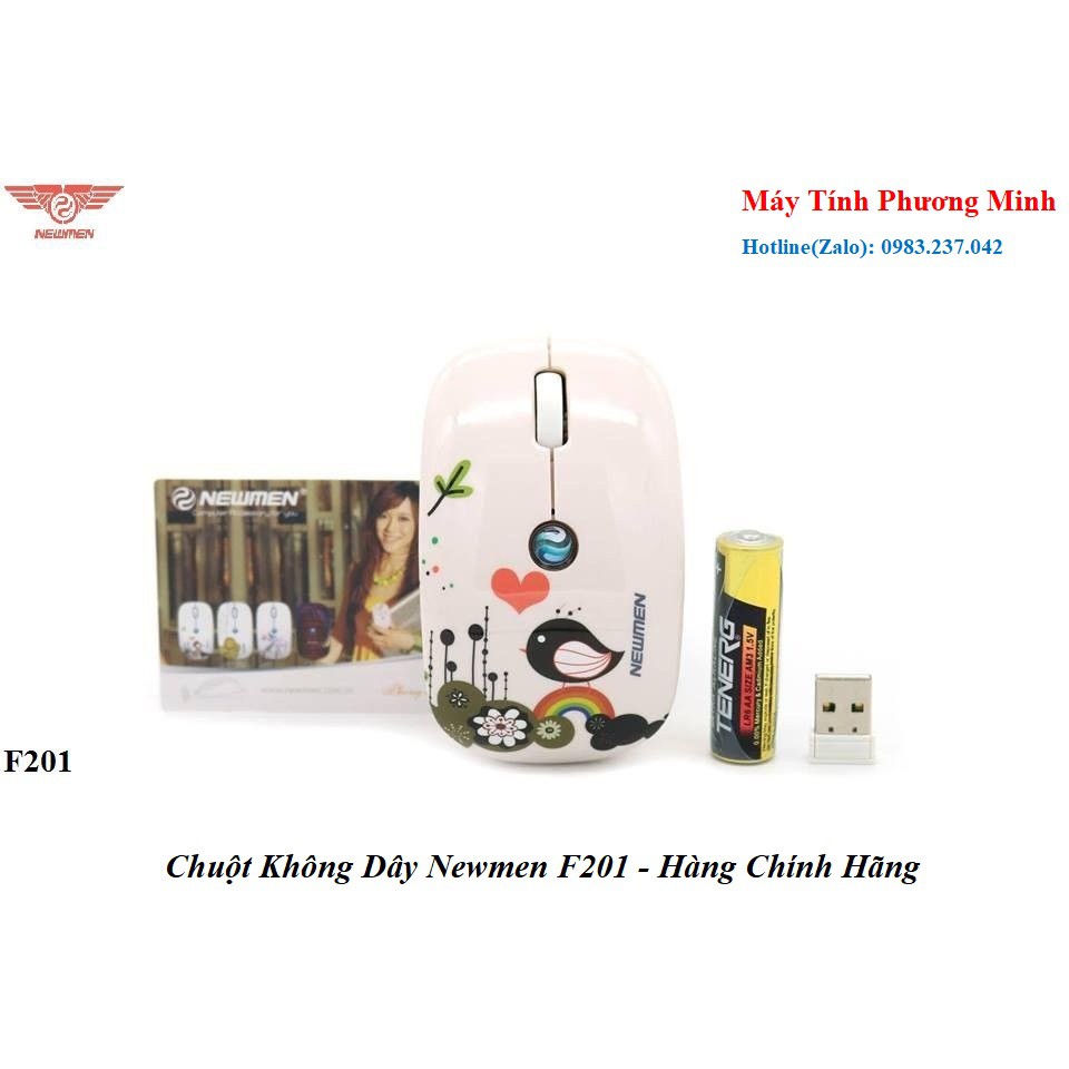 Chuột Không Dây Cao cấp Newmen F201/F201G - Hàng Chính Hãng