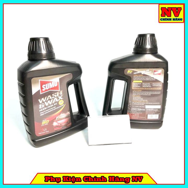 Nước rửa xe bảo vệ màu sơn xe SUMO WASH &amp; WAX 1 lít
