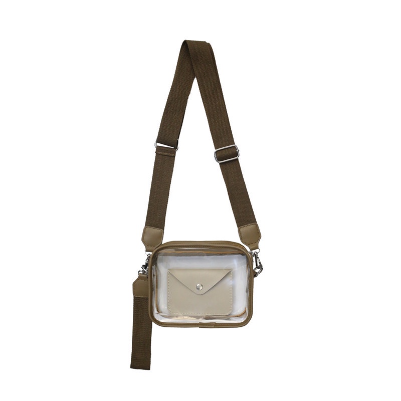 Túi Đeo Chéo Vai Hình Vuông Nhỏ Trong Suốt Phong Cách Nhật Bản Thời Trang Cho Nữ