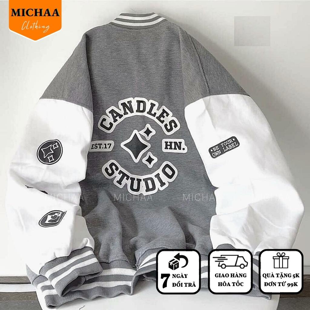 Áo Khoác Bomber Nỉ CS Nam Nữ Ulzzang Unisex Chống Nắng Lớp Thể Thao MICHAA