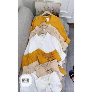 (Bigsize 60-90kg) Set áo 2 dây nơ đi biển ( ảnh thật)