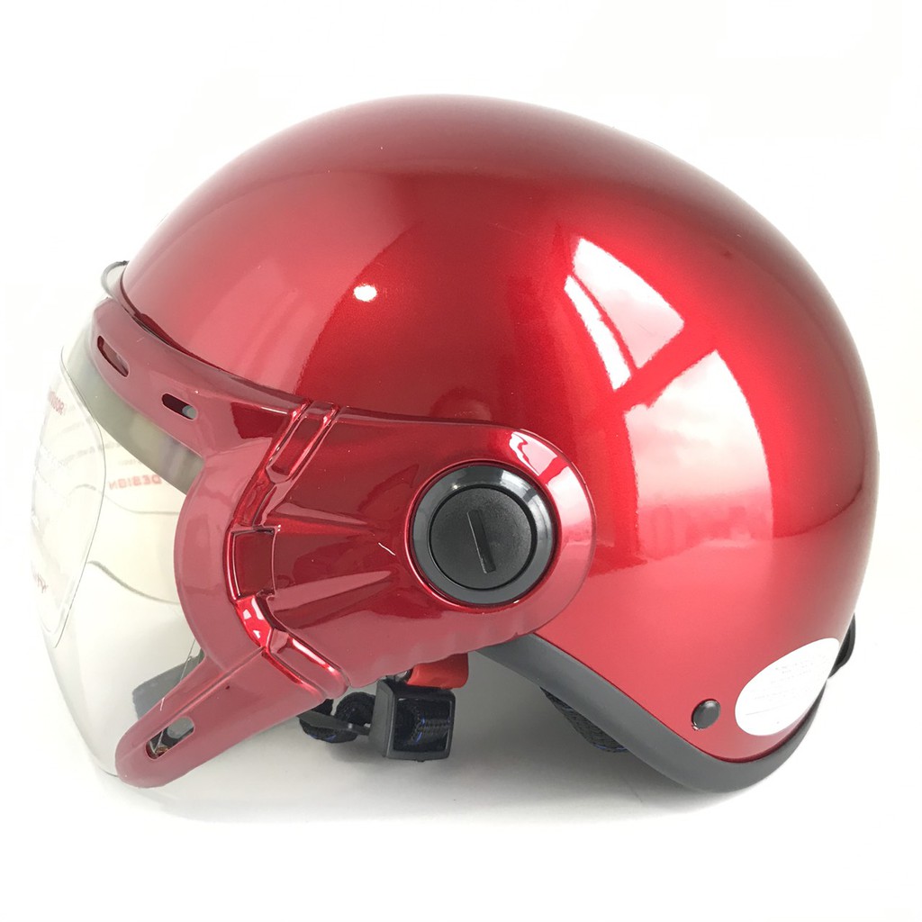 Mũ bảo hiểm có kính trong suốt - BKtec - BK6K - Nhiều mầu - Dành cho vòng đầu 56-58cm - Mũ bảo hiểm nam - Mũ bảo hiểm nữ