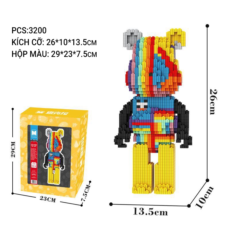 Bộ Đồ Chơi Lắp Ráp Moe Power Bears Độc Đáo Thú Vị