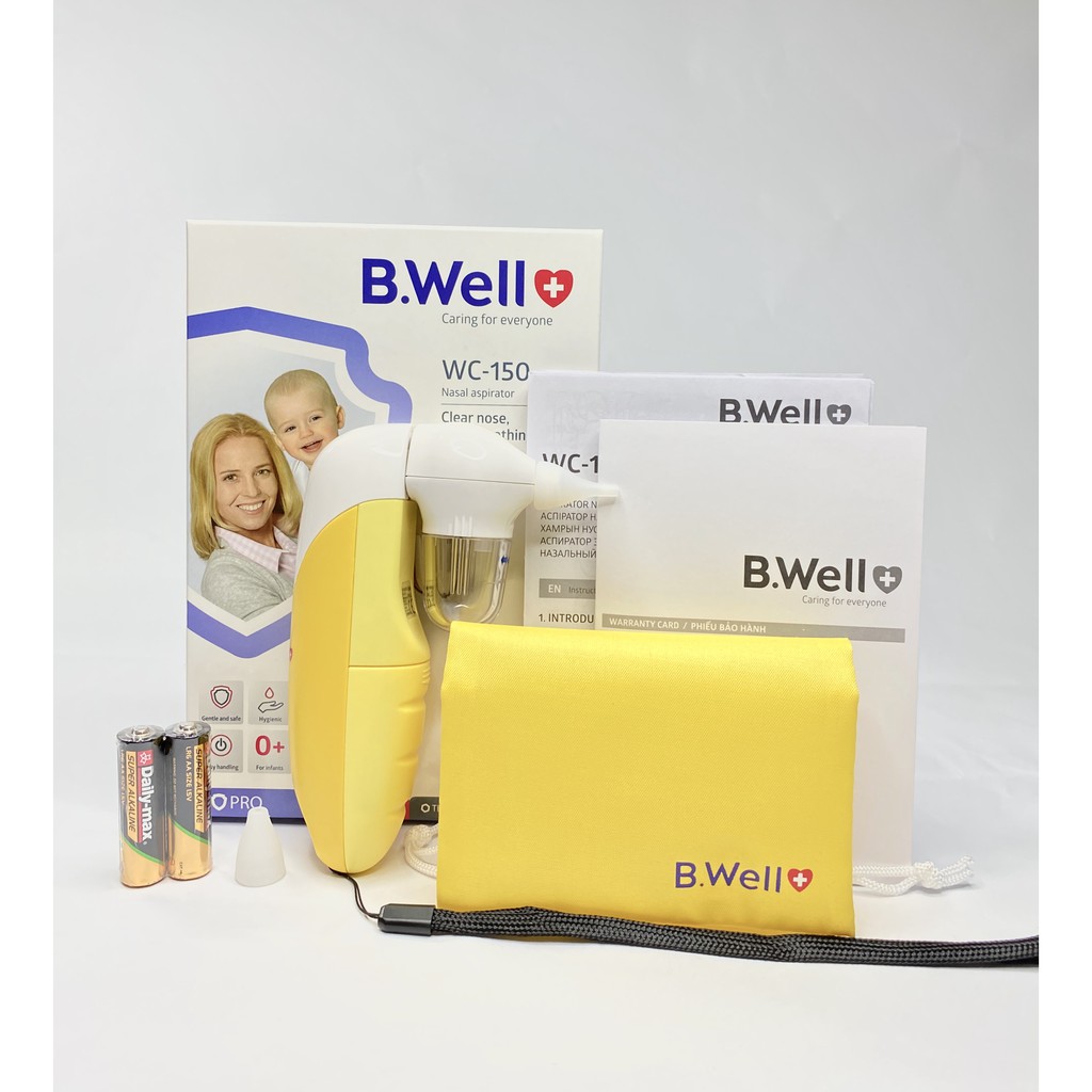 Máy hút dịch mũi cho bé BWELL WC-150 - Nhập khẩu chính hãng - Bảo hành 2 năm (1 đổi 1)