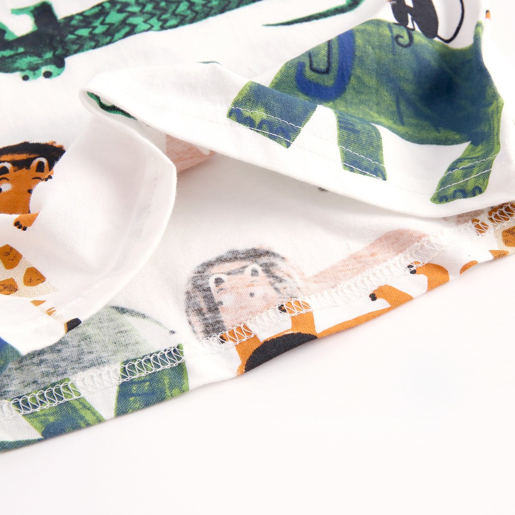 Sanlutoz Áo Sơ Mi Dài Tay Họa Tiết Hoạt Hình Xinh Xắn Dành Cho Bé