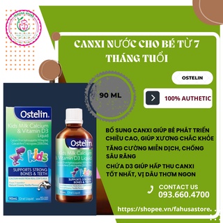 [SALES SỐC] CANXI KẾT HỢP VITAMIN D3 OSTELIN DẠNG NƯỚC 90ML DATE 10/2023