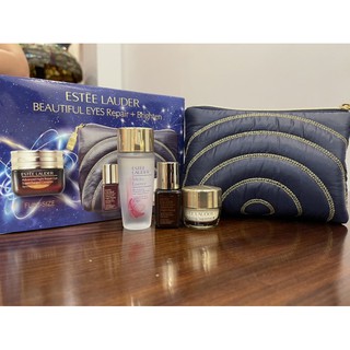 (Mẫu mới) Bộ dưỡng da Estee Lauder 3 món mini kèm ví và hộp