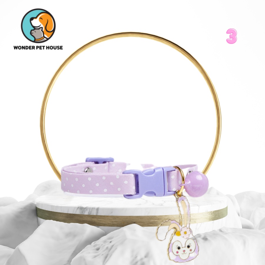 Vòng cổ cho mèo có chuông lục lạc hình cute, cực xinh xắn, đáng yêu nhiều mẫu