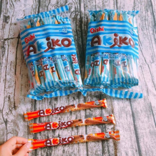 Bánh que Oishi Akiko vị sữa/choco 160gr | BigBuy360 - bigbuy360.vn