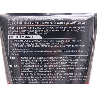 SỮA RỬA MẶT NIVEA MEN 100G