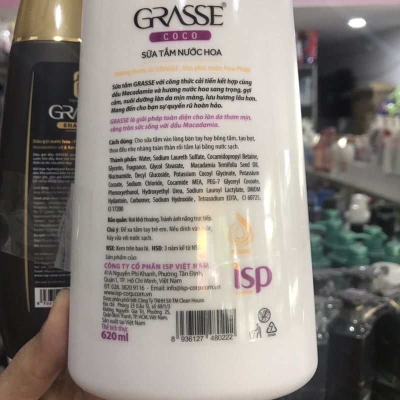 Sữa Tắm Nước Hoa GRASSE 620ml(có tặng )