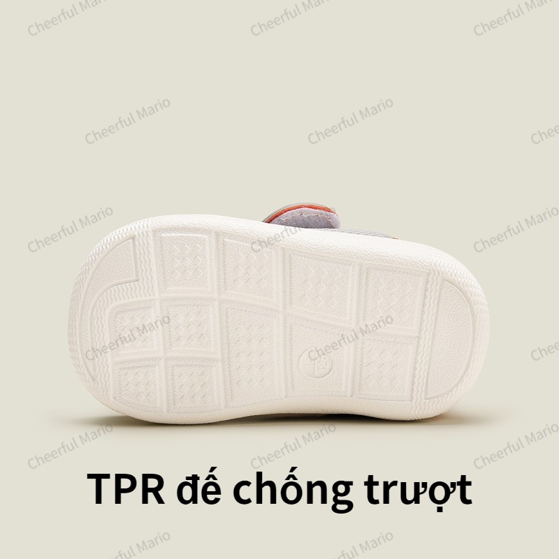 Giày sandal Cheerful Mario đế mềm chống trượt thoáng khí thời trang cho em bé 0-1 tuổi