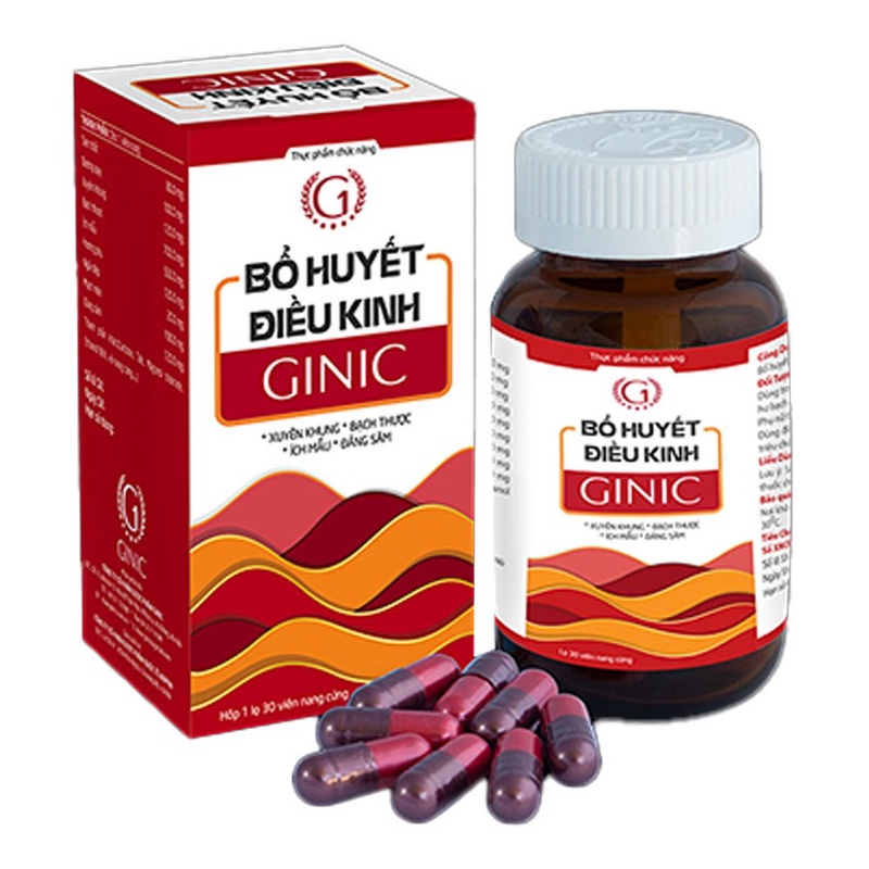 Bổ Huyết Điều Kinh Ginic - Điều hoà kinh nguyệt, lưu thông khí huyết