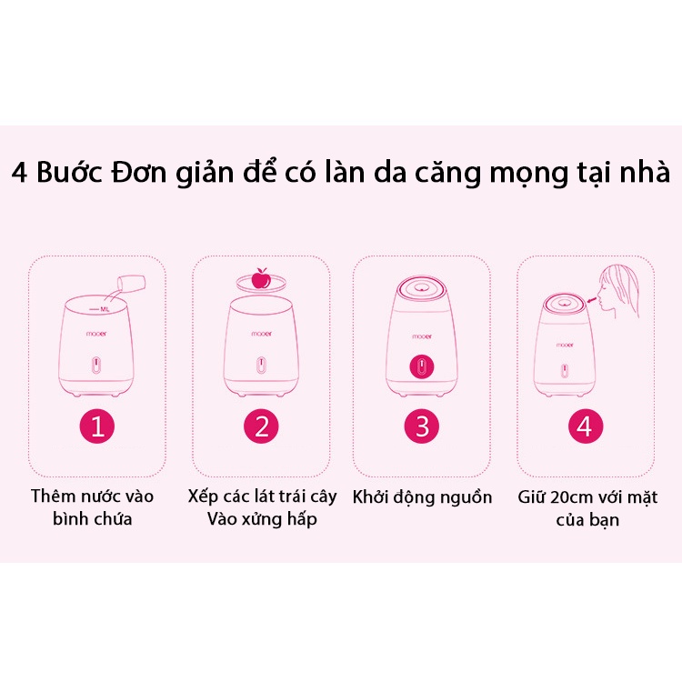 [Hàng Mới Về] Máy Xông Hơi Da Mặt Maoer - Xông Hơi Nóng Giãn Nở Lỗ Chân Lông Đào Thải Hắc Tố Độc Hại, Dưỡng Ẩm Cho Da