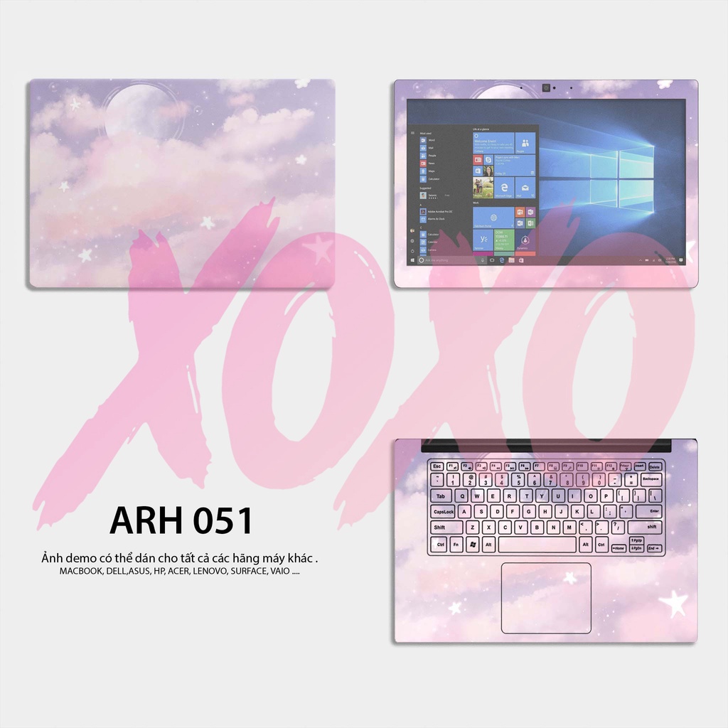 Miếng Dán Skin Laptop Mẫu Sky Art - Decal Dán có cho Dell, Hp, Asus, Lenovo, Acer, MSI, Surface,Vaio, Macbook