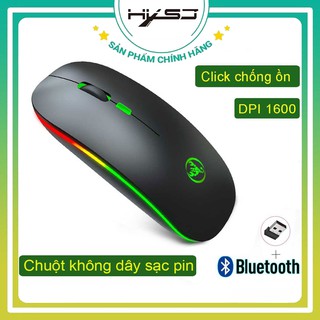 Chuột Bluetooth không dây tự sạc pin HXSJ T18 không tiếng click sạc 1 lần dùng 1 tuần cho Laptop macbook PC Tivi