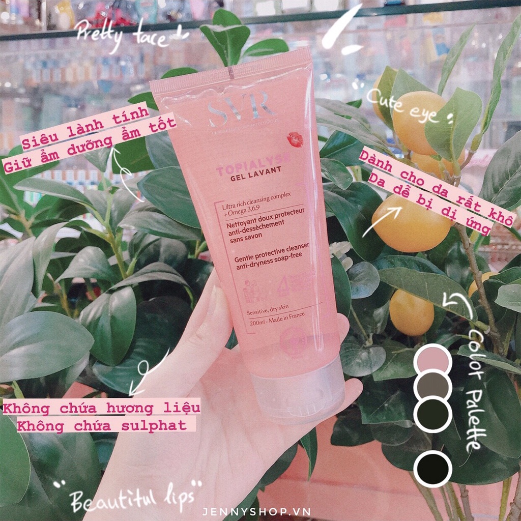 Sữa Rửa Mặt Dạng Gel SVR Topialyse Gel Lavant