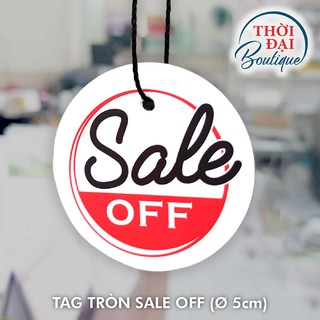 100 Tag Sale Off Giảm Giá Tròn 5 cm