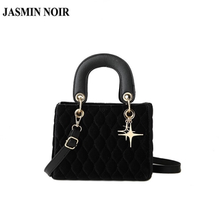 Túi Xách JASMIN NOIR Bằng Vải Nhung Kiểu Vuông Thời Trang Mùa Đông 2020 Dành Cho Nữ