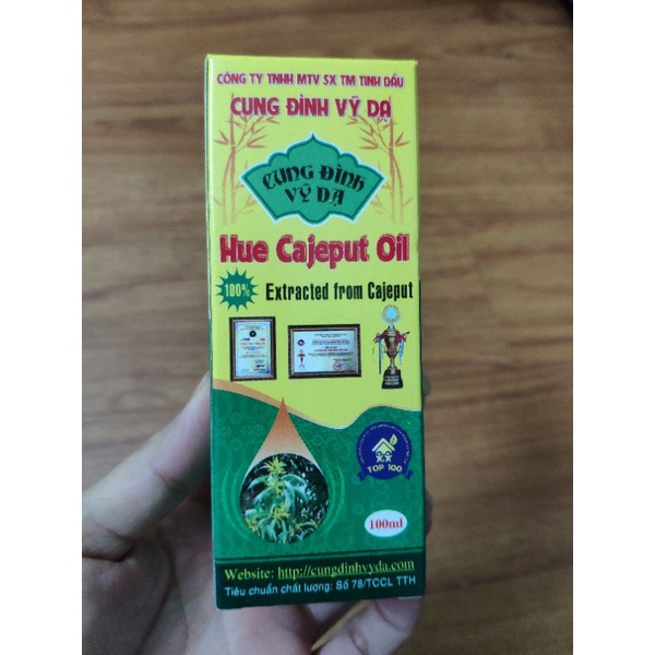 Tinh dầu tràm cung đình vỹ dạ Huế chuẩn chính hãng hàng XK