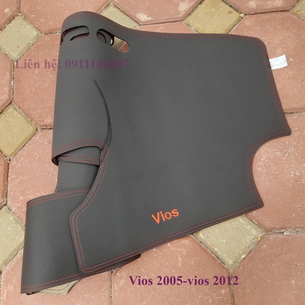 Thảm taplo da ô tô Toyota Vios 2015-2022 , thảm chống nắng da carbon. Hàng đẹp xuất sắc