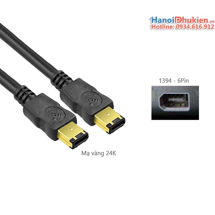 Cáp IEEE 1394 Firewire 6Pin sang 6Pin 1.5M