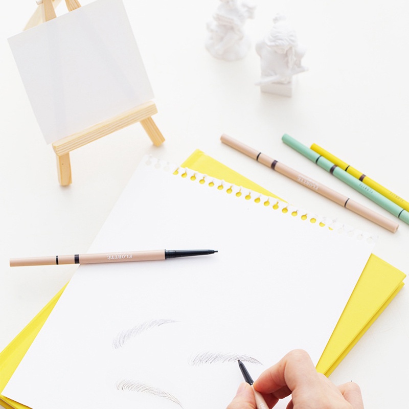 Chì Kẻ Lông Mày Hai Đầu Chống Mồ Hôi Dễ Lên Màu Lâu Trôi Không Phai Màu