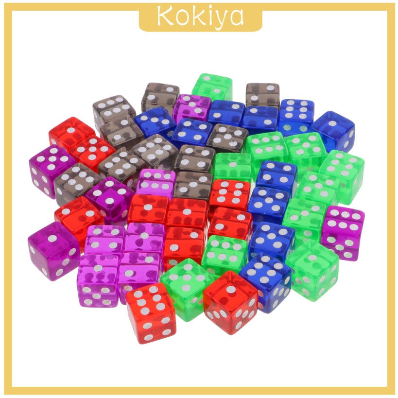 Set 50 Viên Xúc Xắc 6 Mặt