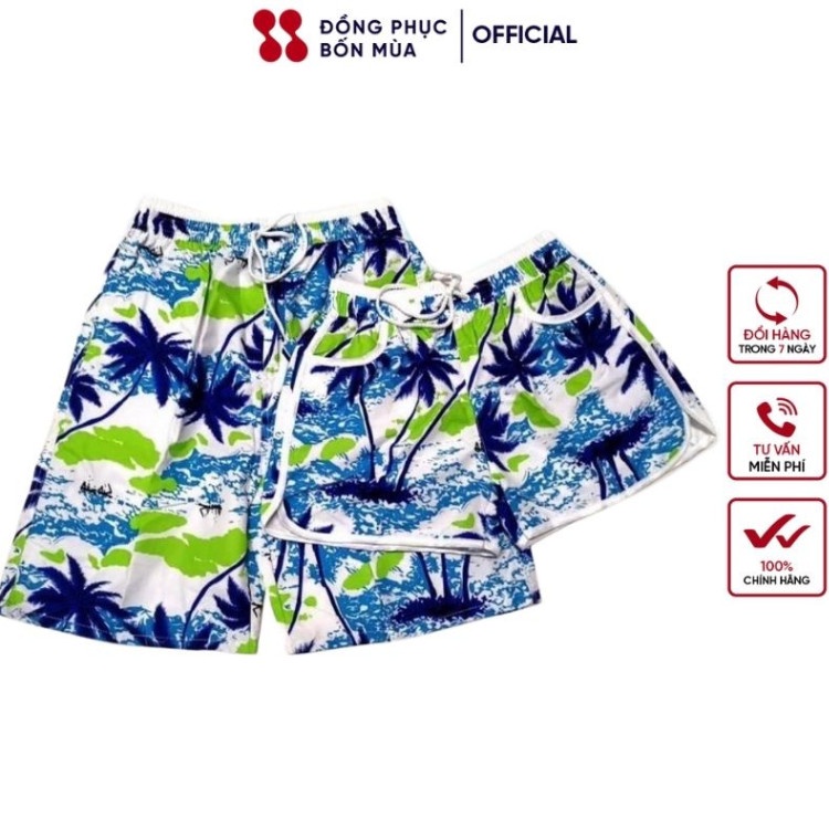 Quần đi biển thương hiệu Đồng Phục Bốn Mùa cao cấp nhiều hoạ tiết đẹp sẵn hàng kèm video