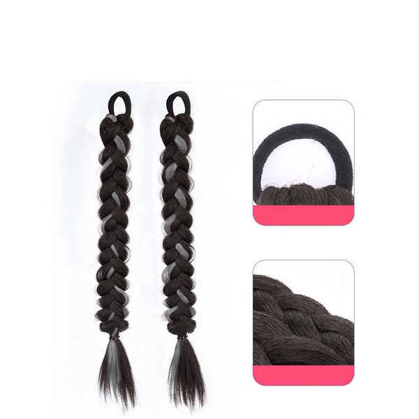 Tóc Giả Nối Dài Màu Xám Hồng Xám Thời Trang Mùa Hè Hàn Quốc Cho Nữ